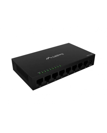 lanberg Switch DSM1-1008 8X 1GB/S niezarządzalny Gigabit Ethernet Desktop 12V ( obudowa metalowa)