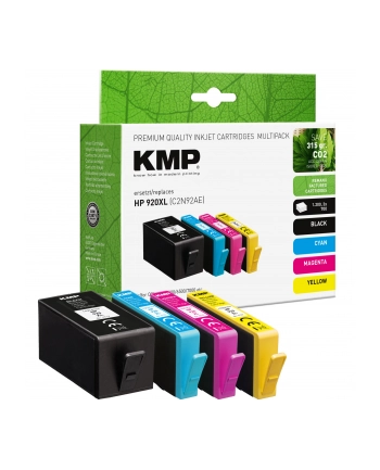 KMP Vorteilspack BK/C/M/Y ersetzt HP C2N92AE No. 920 XL