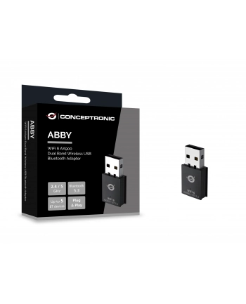Conceptronic ABBY26B WiFi6 AX900 Dual Band USB 'amp; BT WiFi Adapter nr 2