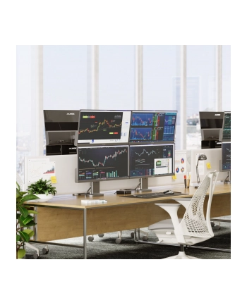 Alogic Elevate 34  Dual Vertical Monitor Stand Space Grey
