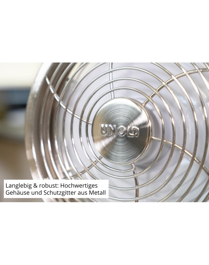 Unold 86705 Steel Flex Akku-Tischventilator główny