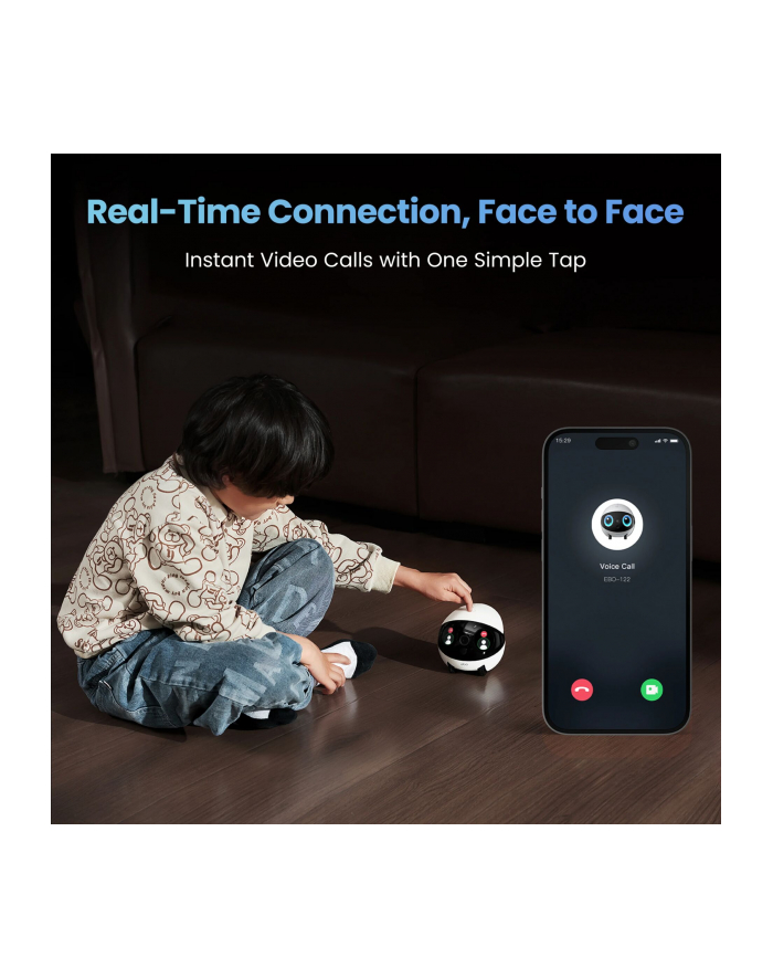 Enabot EBO Air 2 Plus Haustier- roboter 3K Kamera pink główny