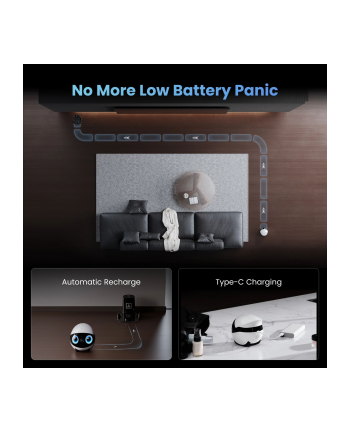 Enabot EBO Air 2 Plus Haustier- roboter 3K Kamera pink