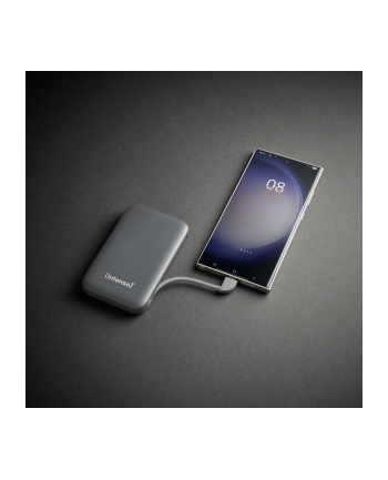 Intenso Powerb. S10000  10000mAh integr.USB-C Kabel, Szary 7333034 nr 1