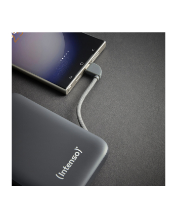 Intenso Powerb. S10000  10000mAh integr.USB-C Kabel, Szary 7333034 nr 2