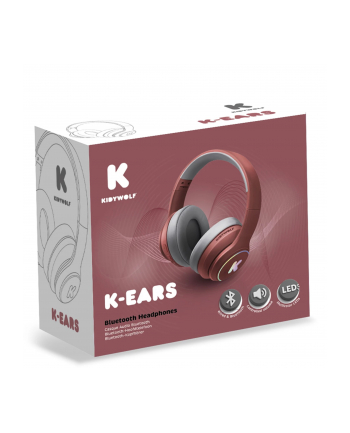 Kidywolf Headphones Bluetooth red nr 2