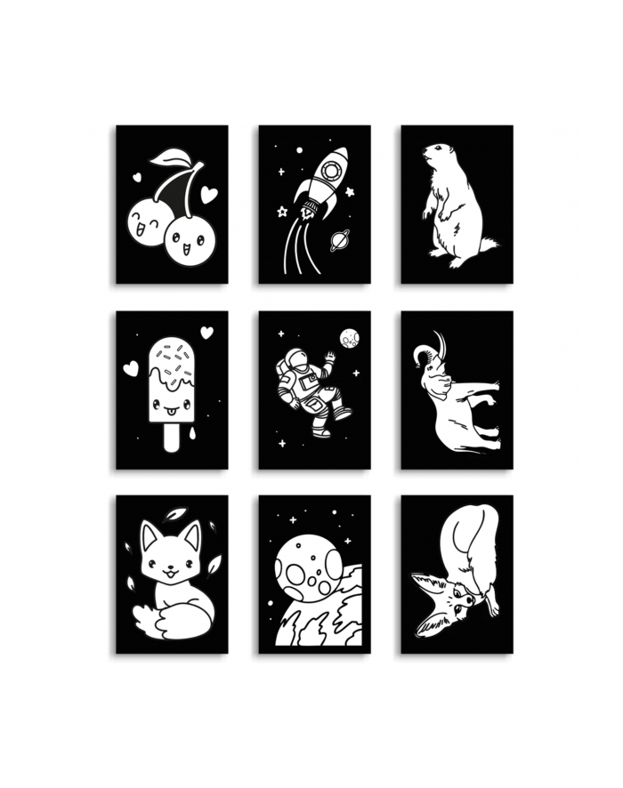 Kidywolf Illuminated Wall Decoration Set 9-pieces główny