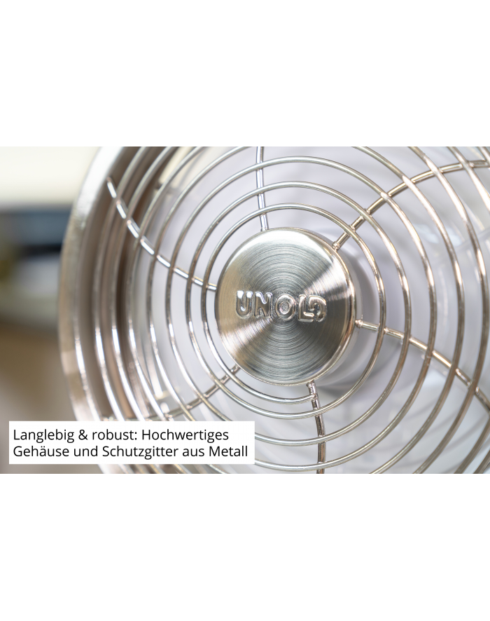 Unold 86705 Steel Flex Akku-Tischventilator główny
