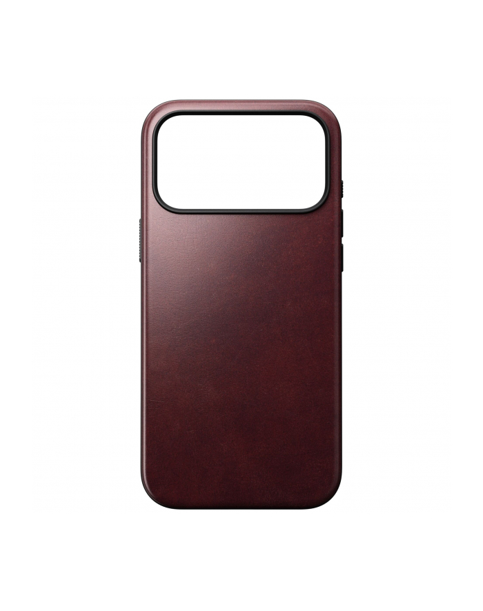 Nomad Modern skorzane etui IP 17 Pro Max Burgundy Horween główny