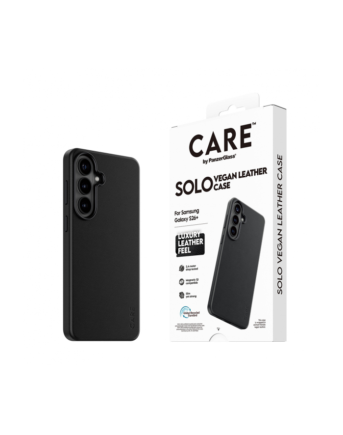 PanzerGlass CARE Solo Case Black w Qi Samsung Galaxy S Plus 2026 główny