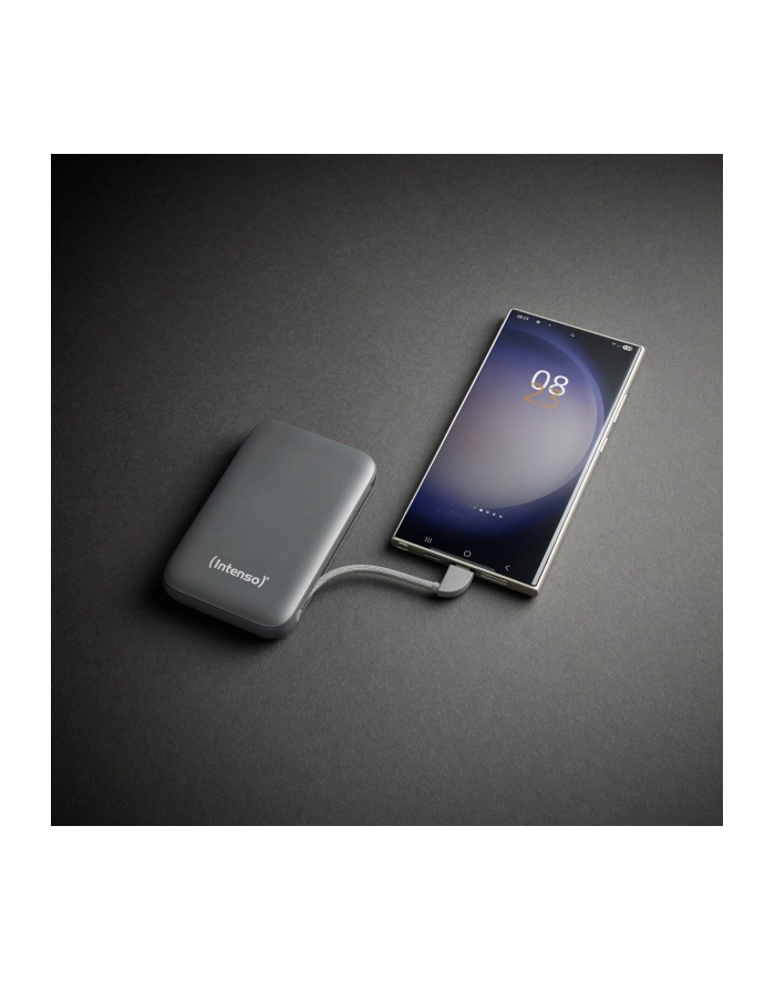 Intenso Powerb. S10000  10000mAh integr.USB-C Kabel, Szary 7333034 główny