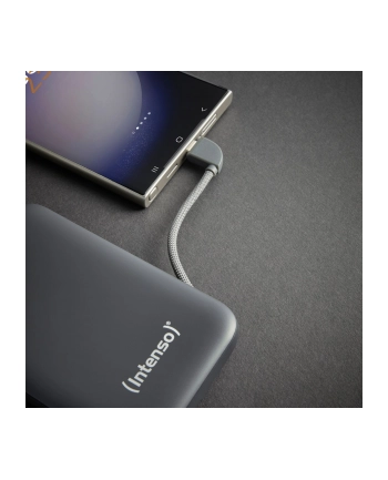 Intenso Powerb. S10000  10000mAh integr.USB-C Kabel, Szary 7333034 nr 2