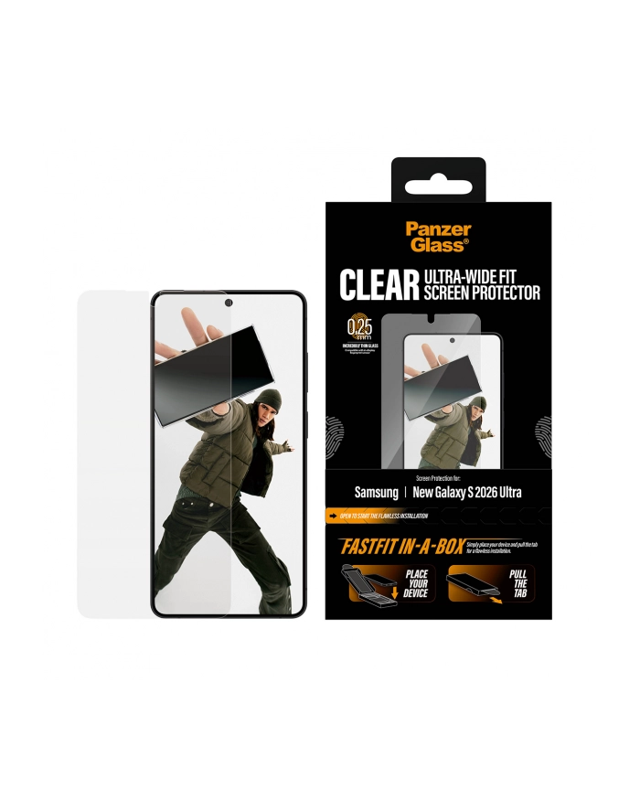 PanzerGlass Screen Pczerwonyector Galaxy S Ultra 2026 UWF Fastfit główny