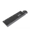 GEMBIRD Zestaw bezprzewodowy dual mode klawiatura + mysz 2.4 GHz + BT slim układ RU kolor czarny - nr 6