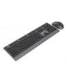 GEMBIRD Zestaw bezprzewodowy dual mode klawiatura + mysz 2.4 GHz + BT slim układ RU kolor czarny - nr 9