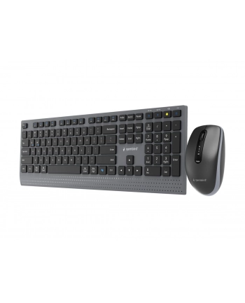 GEMBIRD Zestaw bezprzewodowy dual mode klawiatura + mysz 2.4 GHz + BT slim układ US kolor czarny