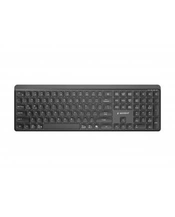 GEMBIRD BBezprzewodowa klawiatura pro-biznesowa slim dual mode 24 GHz + BT układ US kolor czarny