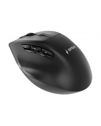 GEMBIRD Bezprzewodowa ergonomiczna mysz tri mode 2.4G + BT + USB 2400DPI 9 przycisków czarna