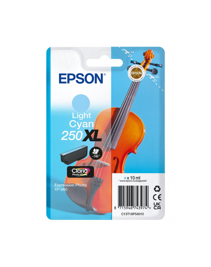 EPSON Singlepack Light Cyan 250XL ink główny