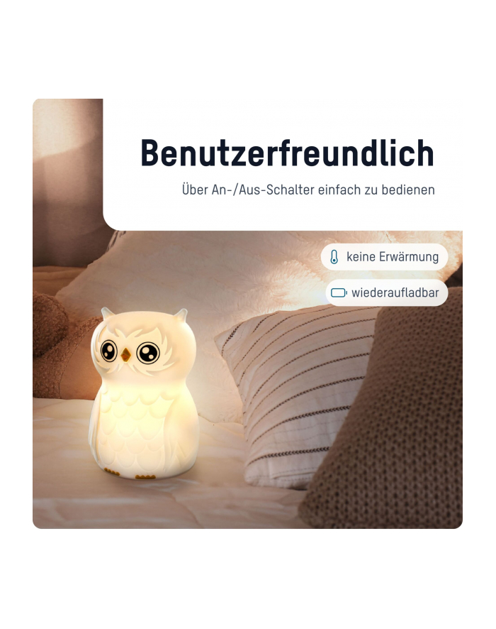 Ansmann Mobiles Nachtlicht Eule Finn główny