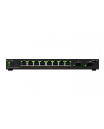 NETGEAR S350 Series 8-Port Gigabit Ethernet PoE+ Smart Managed Essentials Switch with 2 Dedicated SFP Ports