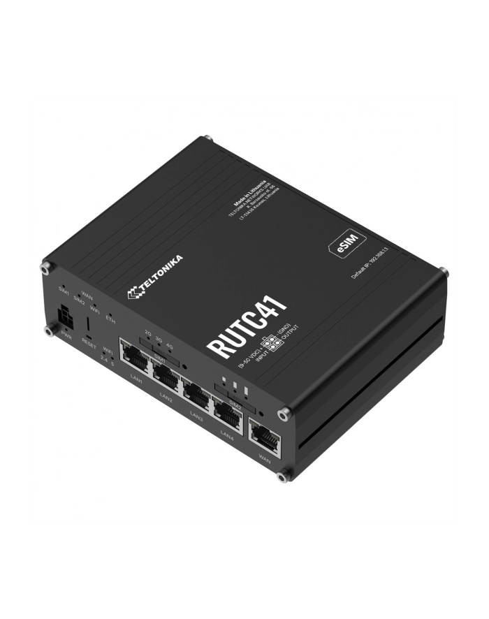 TELTONIKA NETWORKS RUTC41 4G/LTE WiFi DUAL-BAND Edge Router with Docker Support główny