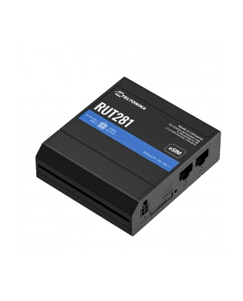 TELTONIKA NETWORKS RUT281 SIM eSIM 4G/LTE/3G/2G Router with GLOBAL Teltit Modem
