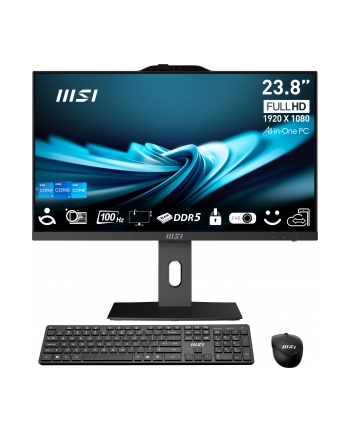 MSI PRO AP242P 14M-1096XEU Intel Core i7-14700 23.8inch FHD 16GB 1TB SSD WiFi+BT Keyboard+Mouse NOOS 3Y Black nr 1