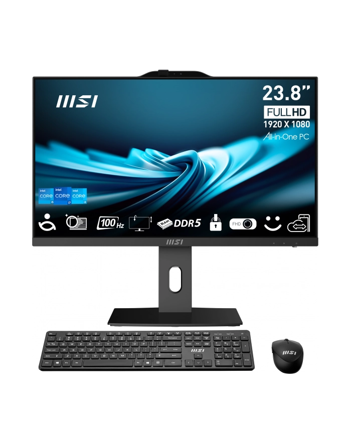 MSI PRO AP242P 14M-1096XEU Intel Core i7-14700 23.8inch FHD 16GB 1TB SSD WiFi+BT Keyboard+Mouse NOOS 3Y Black główny