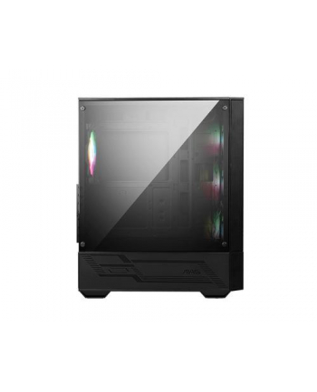 MSI MAG FORGE 112R Case ABS Plastic SPCC Steel Tempered Glass with A-RGB fans