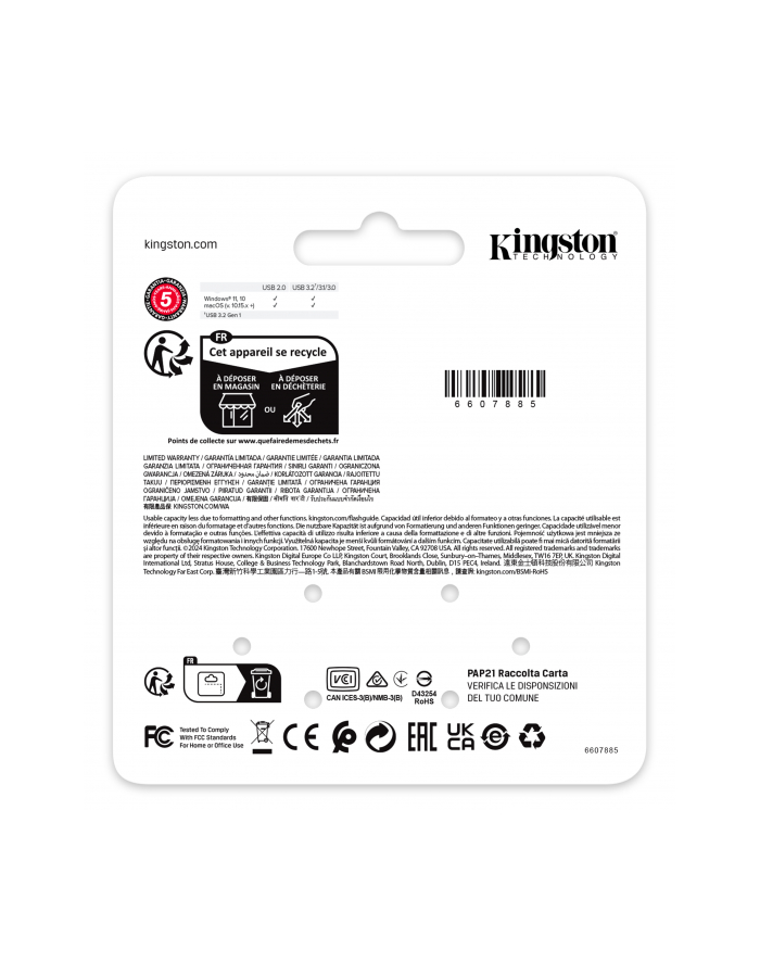 KINGSTON 128GB DataTraveler SE9 G3 - Dark Nickle główny