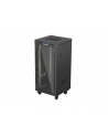 LANBERG Rack Cabinet 19inch Free-Standing 24U/600X600 FLAT PACK With Glass Door LCD black V2 - nr 1