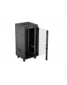 LANBERG Rack Cabinet 19inch Free-Standing 24U/600X600 FLAT PACK With Glass Door LCD black V2 - nr 9