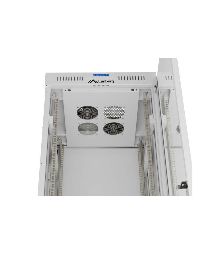 LANBERG Rack Cabinet 19inch Free-Standing 42U/600X600 FLAT PACK With Glass Door LCD grey V2 główny