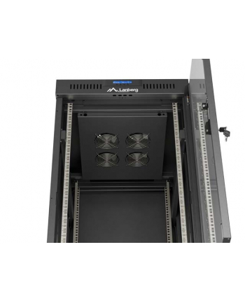 LANBERG Rack Cabinet 19inch Free-Standing 24U/600X800 FLAT PACK With Glass Door LCD black V2 nr 1