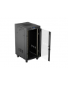 LANBERG Rack Cabinet 19inch Free-Standing 24U/600X800 FLAT PACK With Glass Door LCD black V2 - nr 9
