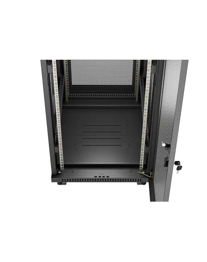 LANBERG Rack Cabinet 19inch Free-Standing 24U/600X800 FLAT PACK With Mesh Door LCD black V2 główny