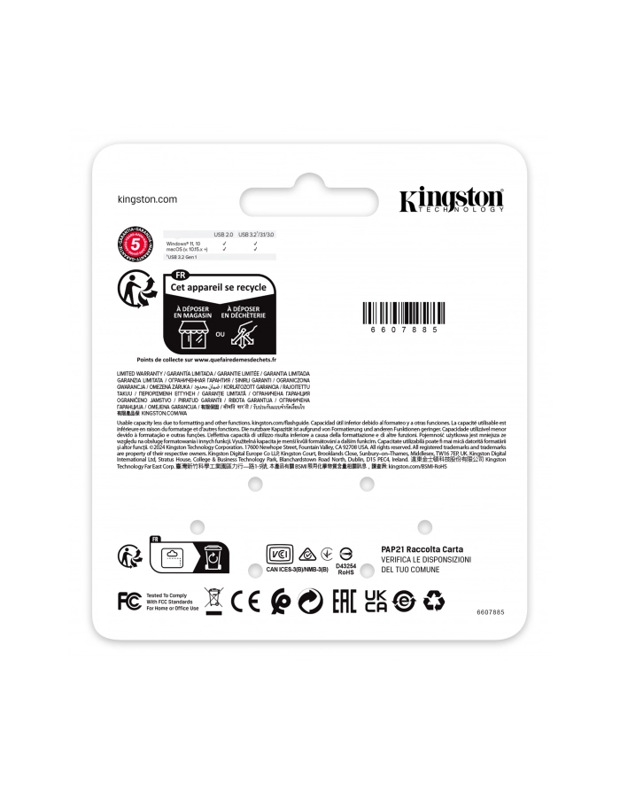 KINGSTON 256GB DataTraveler SE9 G3 - Dark Nickle główny