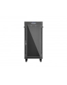 LANBERG Rack Cabinet 19inch Free-Standing 24U/600X600 FLAT PACK With Glass Door LCD black V2 - nr 6