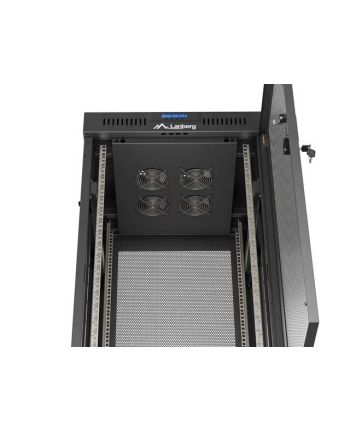 LANBERG Rack Cabinet 19inch Free-Standing 24U/600X600 FLAT PACK With Mesh Door LCD black V2 nr 2
