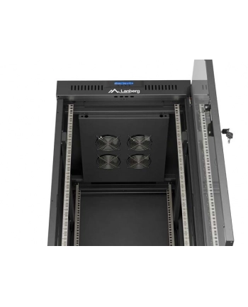 LANBERG Rack Cabinet 19inch Free-Standing 24U/600X800 FLAT PACK With Glass Door LCD black V2 nr 1