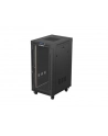 LANBERG Rack Cabinet 19inch Free-Standing 24U/600X800 FLAT PACK With Glass Door LCD black V2 - nr 1