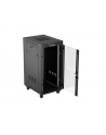LANBERG Rack Cabinet 19inch Free-Standing 24U/600X800 FLAT PACK With Glass Door LCD black V2 - nr 9