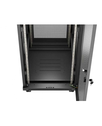 LANBERG Rack Cabinet 19inch Free-Standing 24U/600X800 FLAT PACK With Mesh Door LCD black V2 nr 1