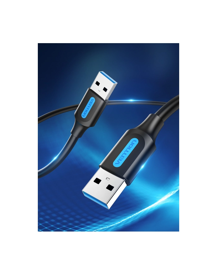 Kabel USB-A do USB-A Vention 05m czarny główny