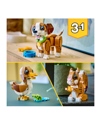 LEGO Creator 3w1 31382 - Urocze zwierzątka: psotny szczeniaczek
