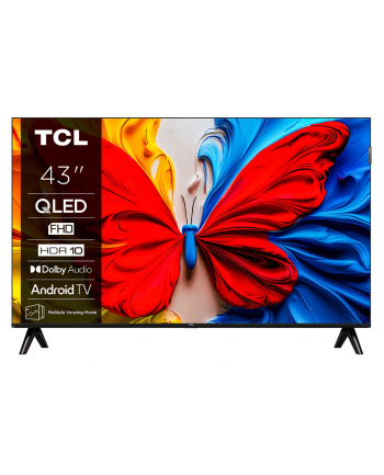 Telewizor TCL 43V5C QLED 43''; Full HD System Android TV Dolby Digital Plus DVB-T2 Czarny nr 2