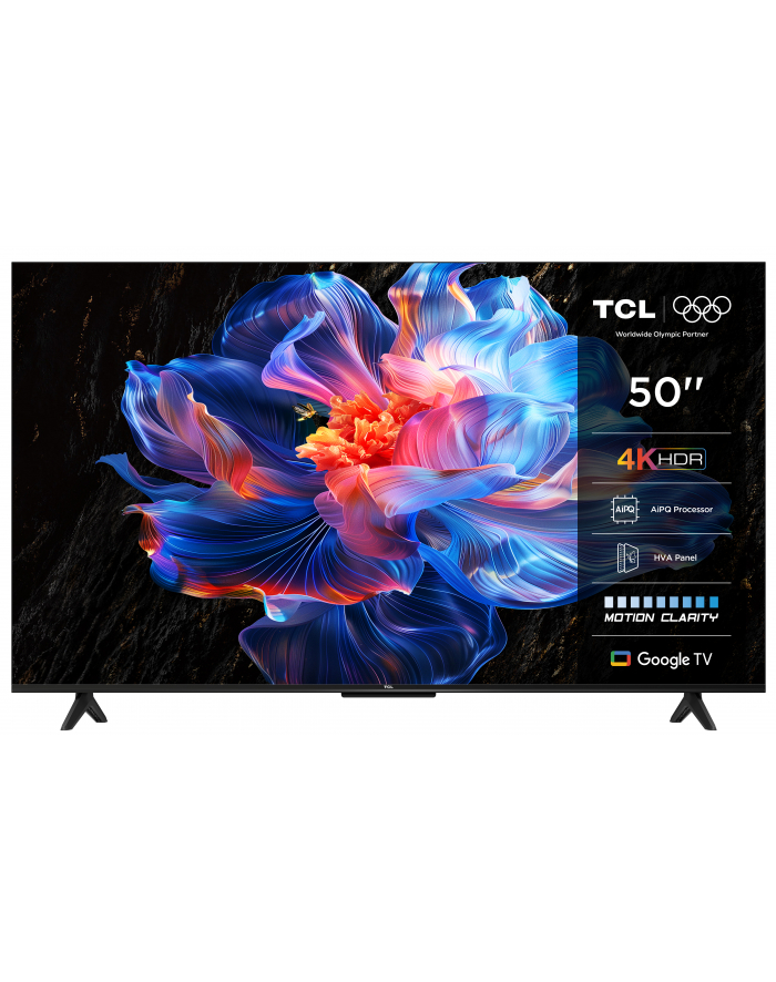 Telewizor TCL 50P69K LED 50' 4K Ultra HD Google TV Dolby Digital DVB-T2 Czarny główny