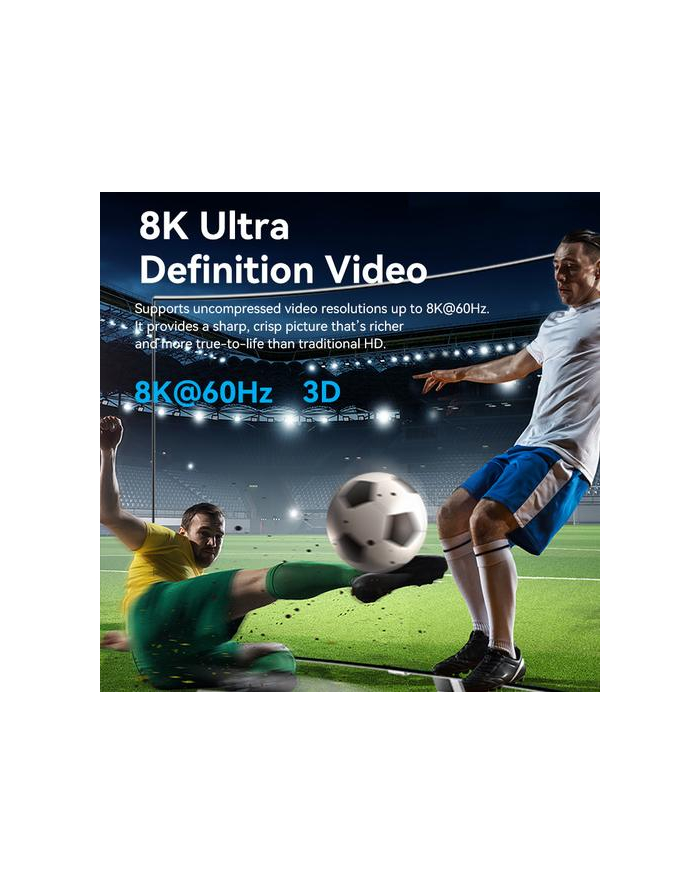 Dwukierunkowy przełącznik HDMI 2-portowy 8K Ultra HD główny