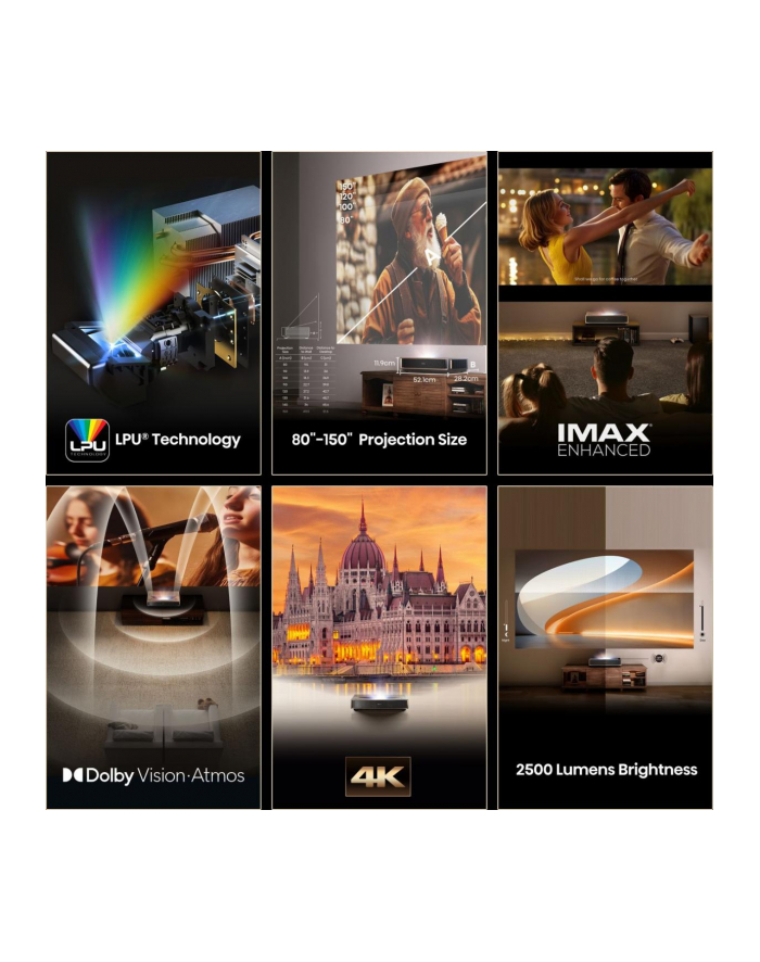 PROJEKTOR HISENSE PT1 LASER 4K główny